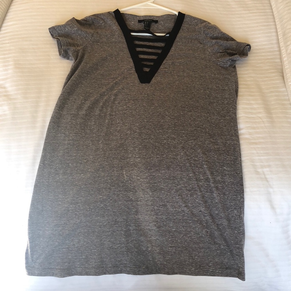 Grey mini dress